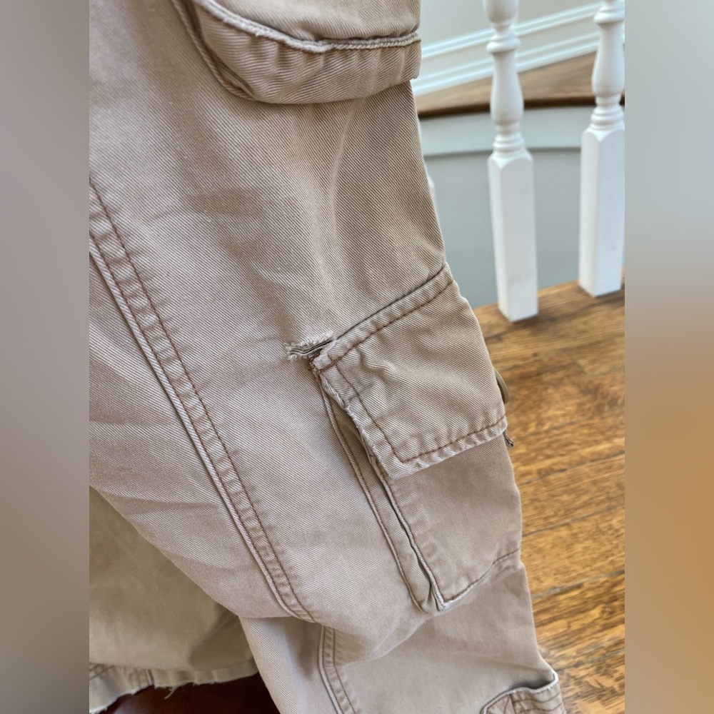 Abercrombie & Fitch Vintage 90’s low rise khaki Cargo Pants rare - Picture 3 of 8
